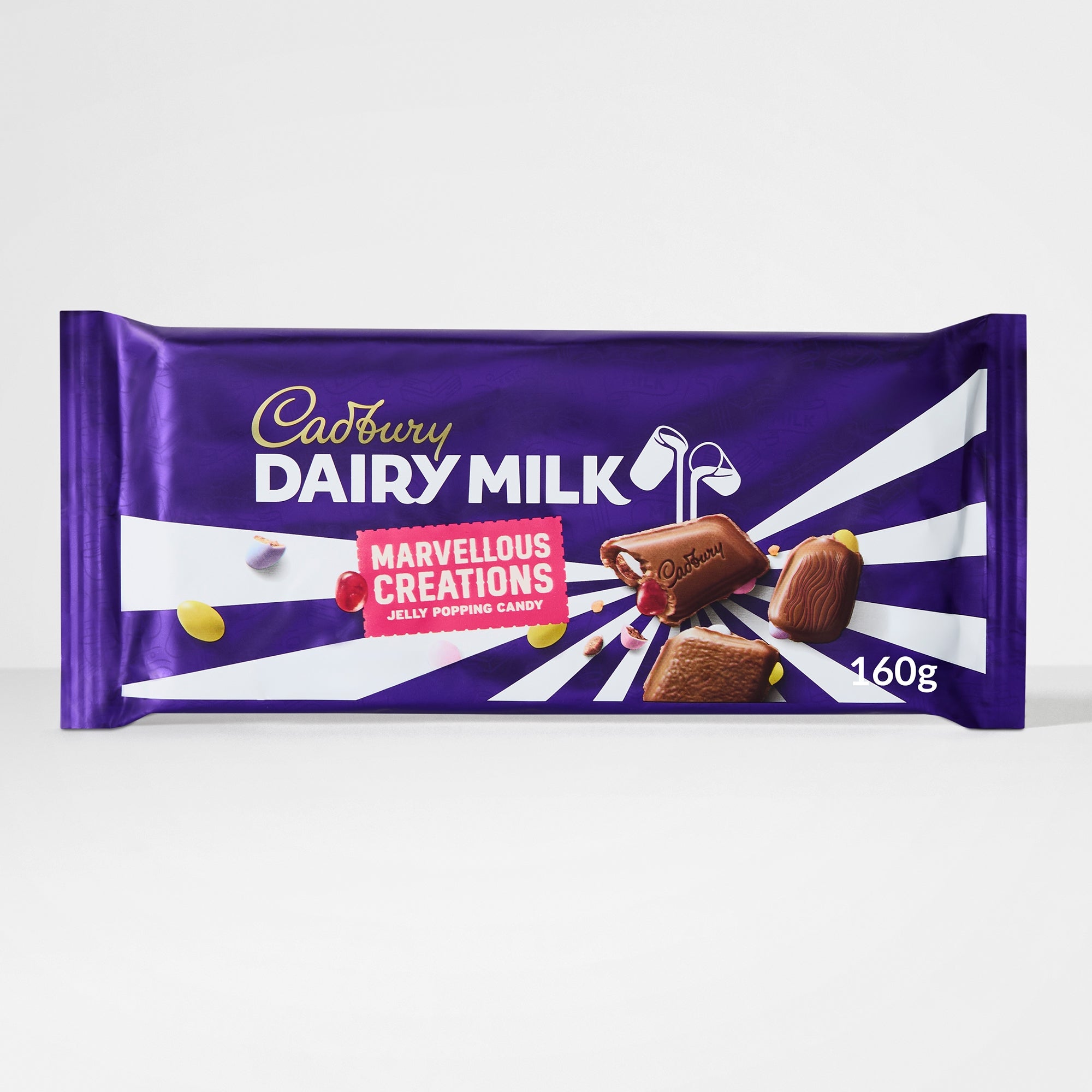 Cadbury Dairy Milk Marvelous Creations Jelly Popping Candy Bar 160g