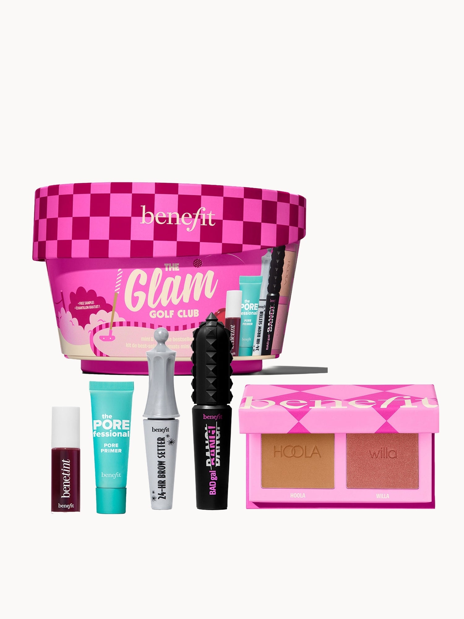 Benefit The Glam Golf Club, 6-piece Full Face Makeup Gift Set