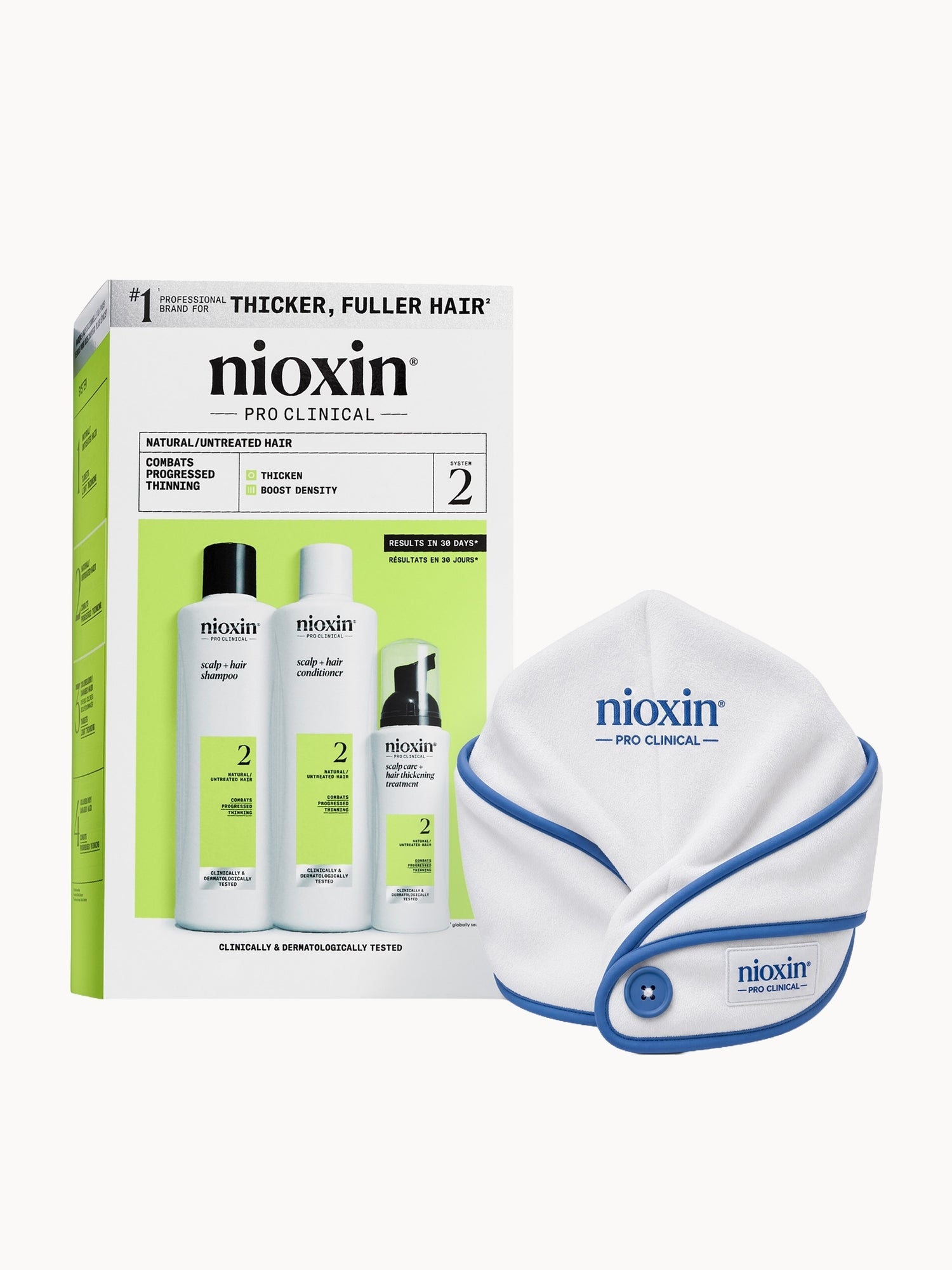 EXCLUSIVE NIOXIN System 2 Anti-Hair Loss Trial Bundle