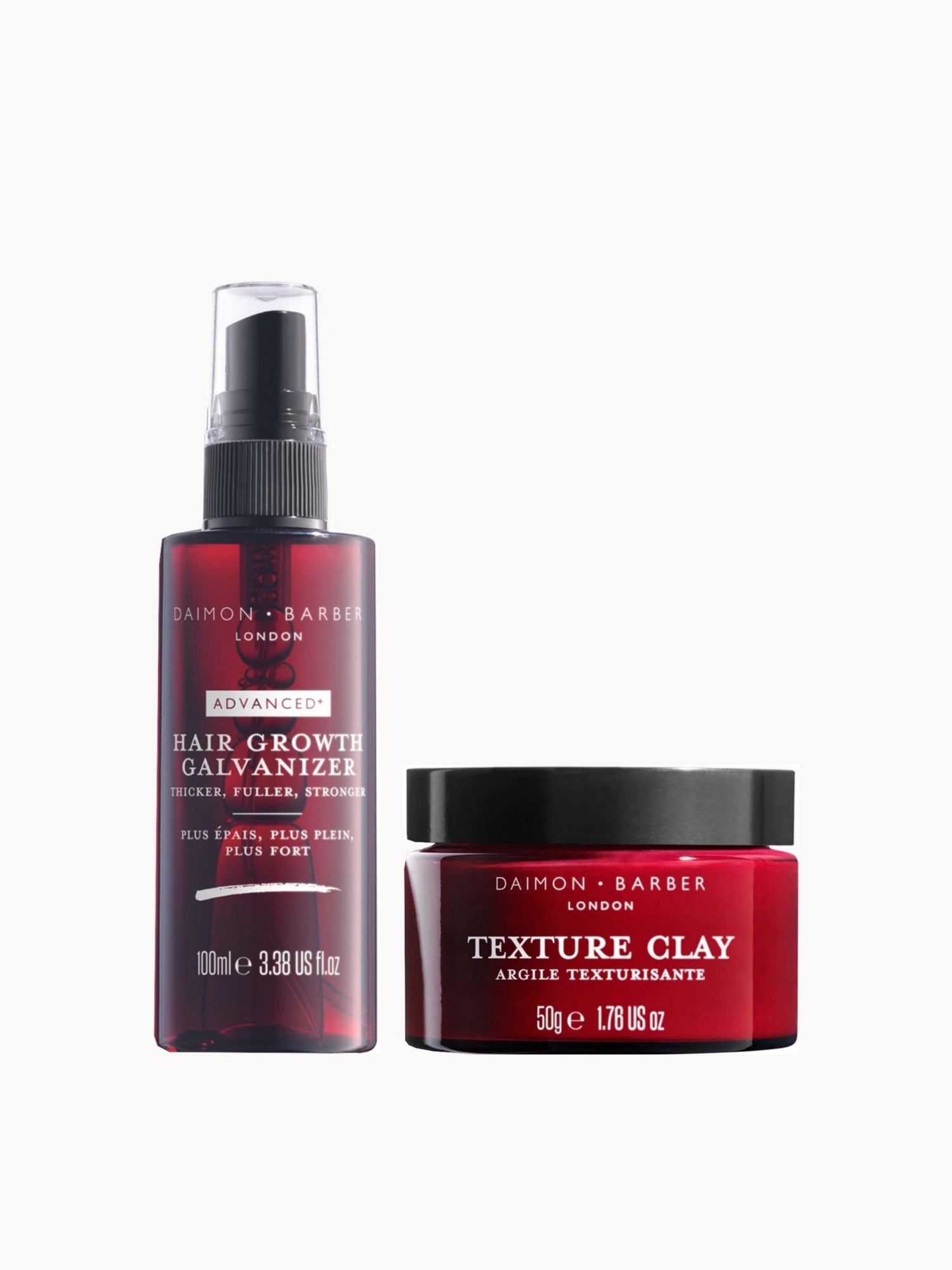 DAIMON BARBER Advanced+ Growth & Texture Duo - Fuller-Looking Hair & Natural Definition