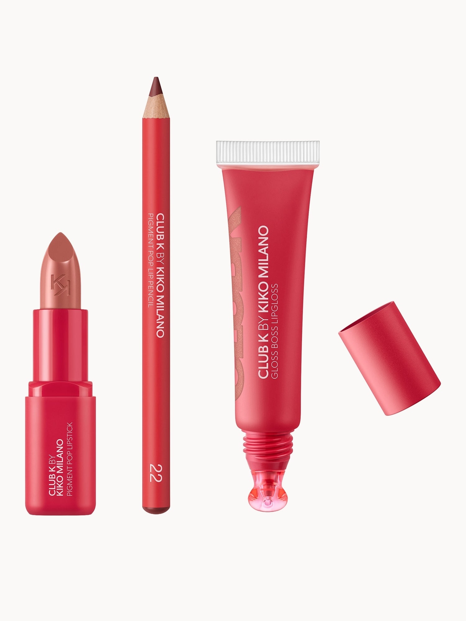 KIKO Milano Exclusive Club K Gloss Trio 14.6ml (Various Shades)