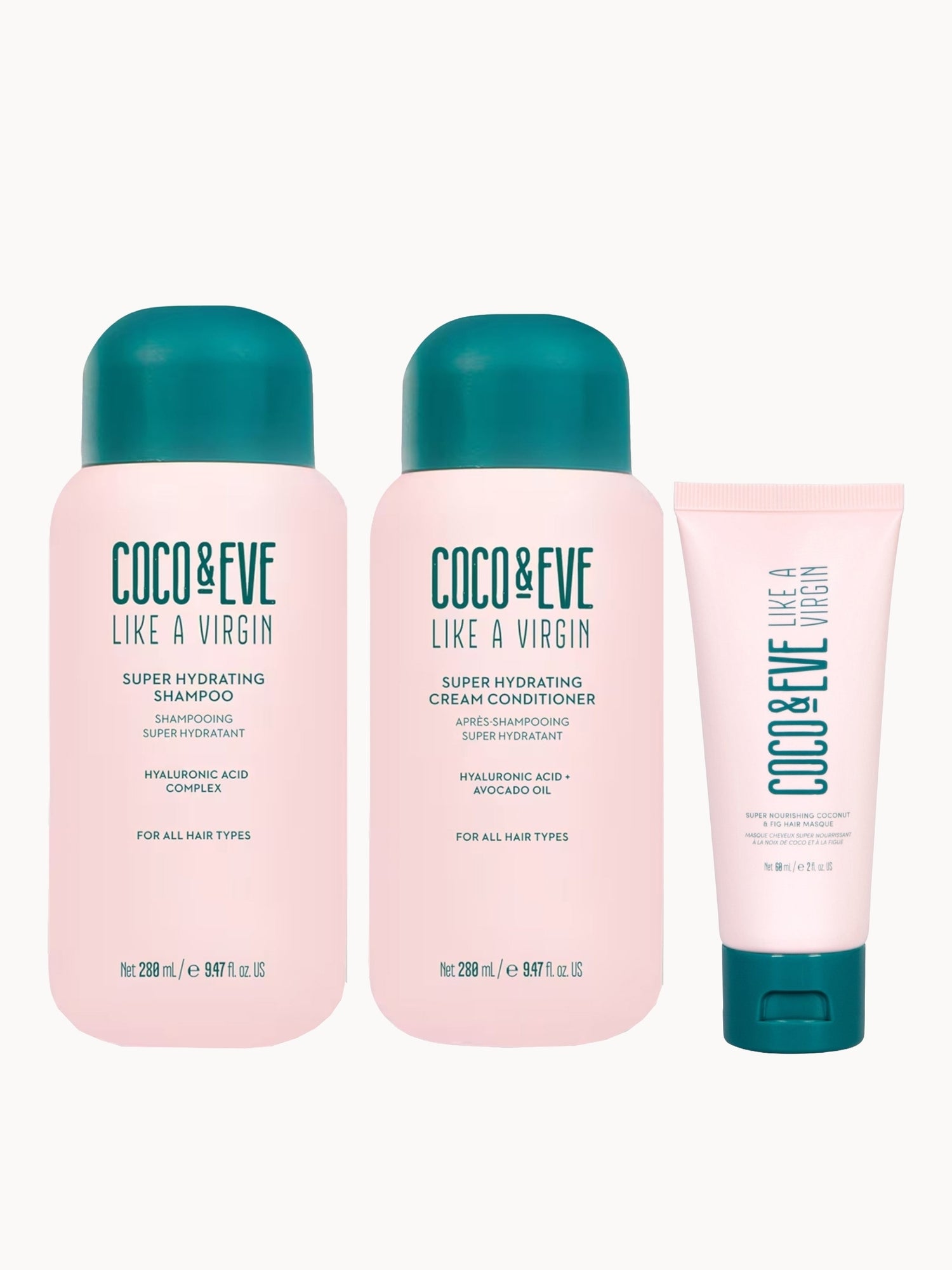 Coco & Eve Like a Virgin Shampoo & Conditioner Duo and Like a Virgin Travel Mask GWP Bundle