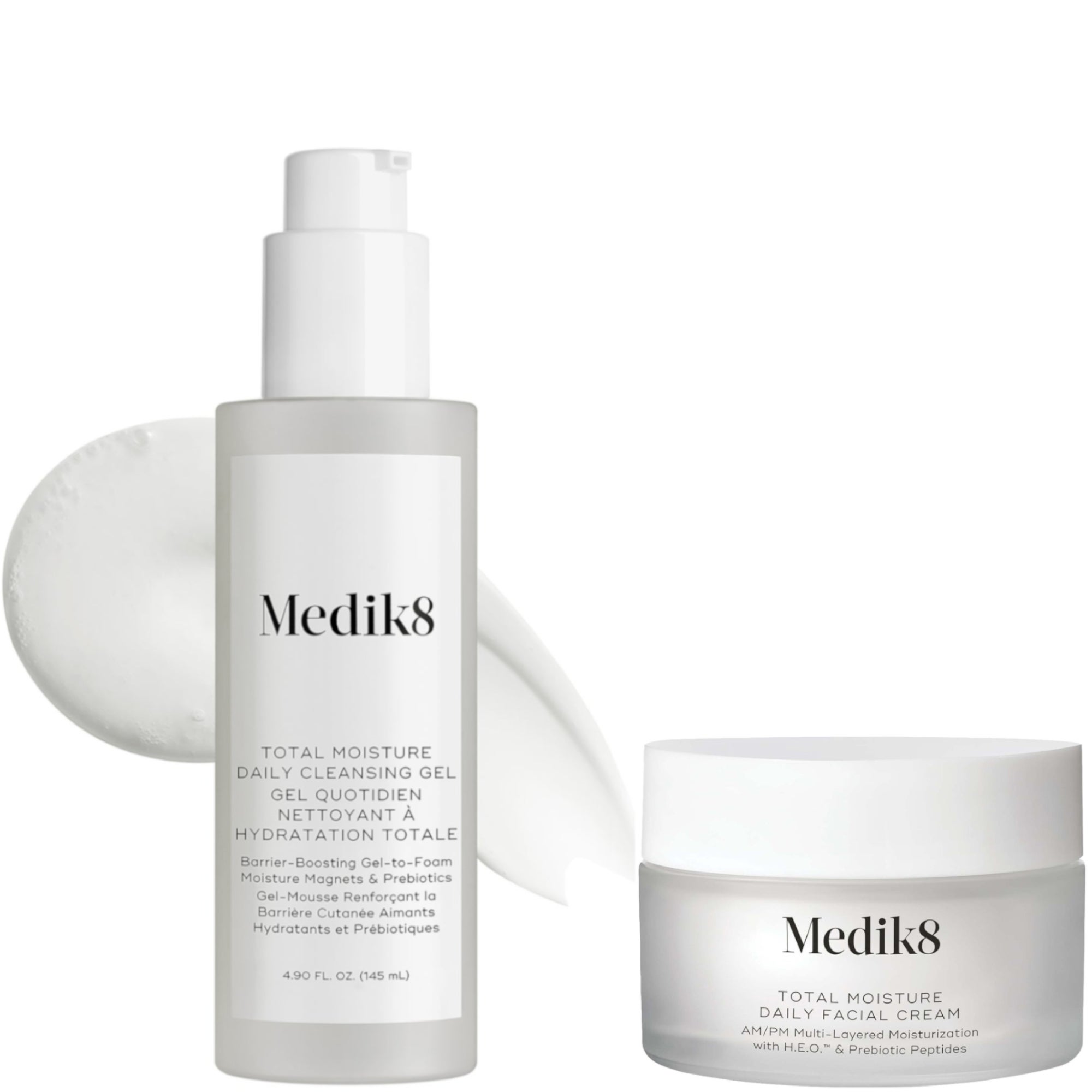 Medik8 Total Moisture Daily Cleansing Gel & Cream Duo | Dermstore