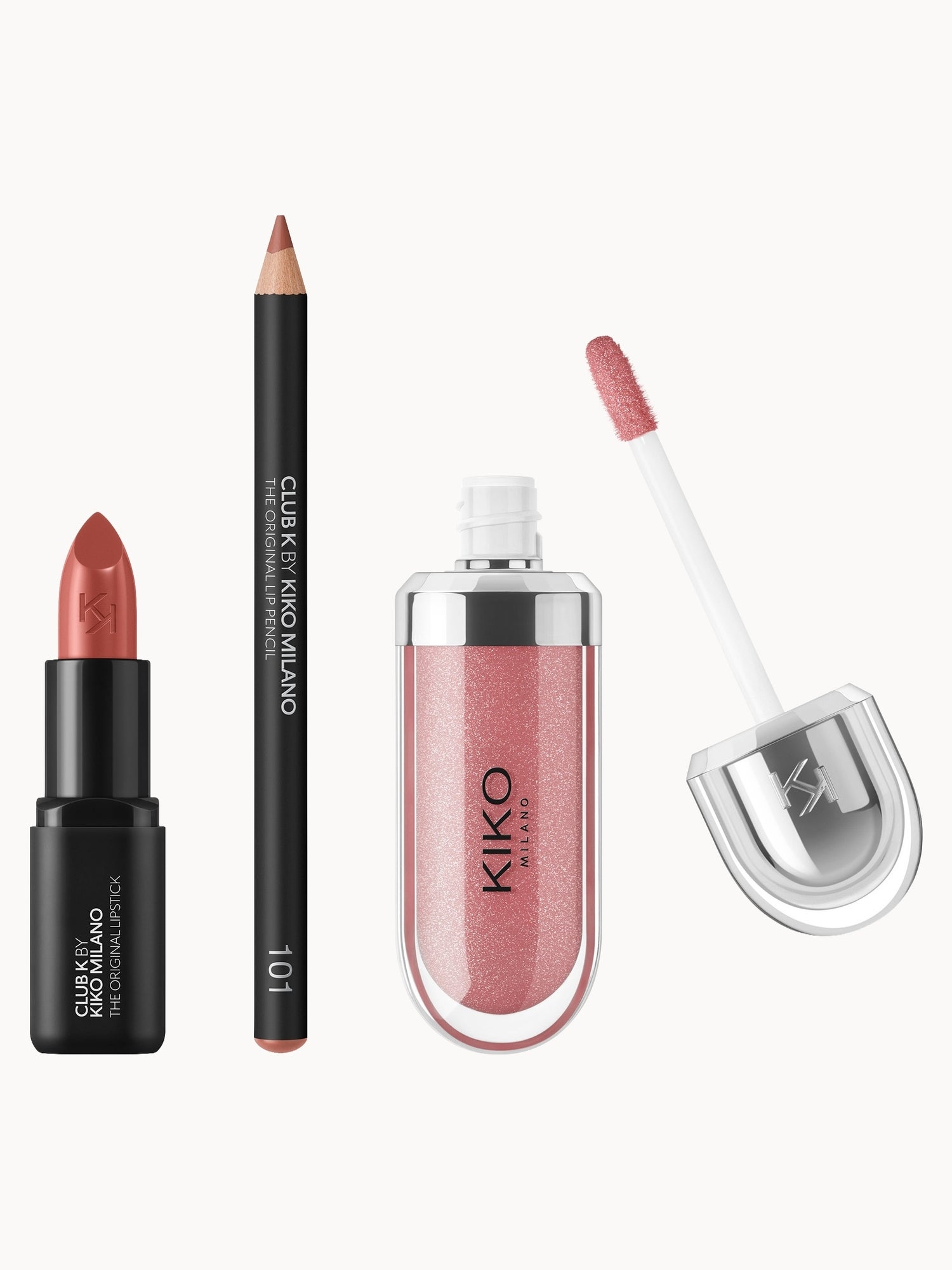 KIKO Milano Exclusive Deep Mauve Lip Trio