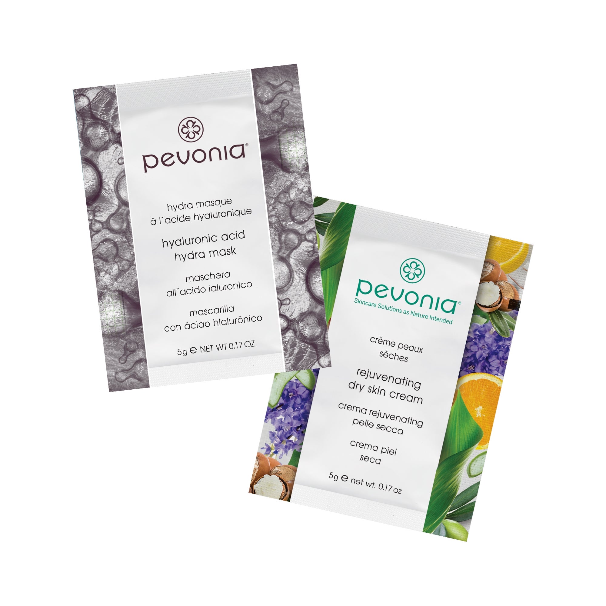 Pevonia Mask and Moisturize Sample Set