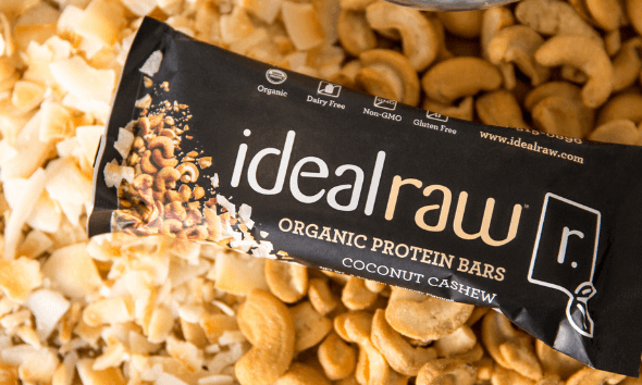 IdealRaw Organic Protein Bars Coconut Cashew