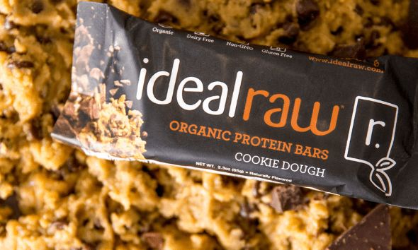 IdealRaw Organic Protein Bars Cookie Dough