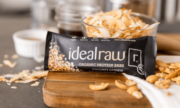 IdealRaw Organic Protein Bar Coconut Cashew