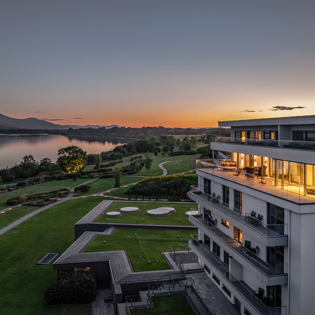 The Europe Hotel & Resort Address: The Europe Hotel & Resort, Fossa, Killarney, Co.Kerry, Ireland, V93 KHN6 <br><br> Telephone: +353 64 6671 300 <br><br>Nestled in the heart of Killarney's spectacular natural vistas, guests can enjoy a seamless blend of holistic rituals, state-of-the-art thermal facilities and premium fitness amenities - all within an award-winning luxurious retreat.