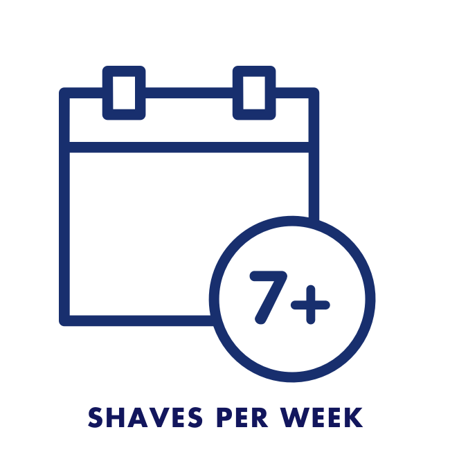 Seven times a week