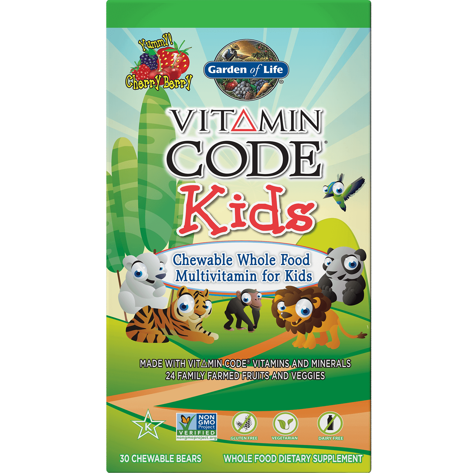 Multivitamines pour Enfant Vitamin Code - 30 comprimés à croquer
