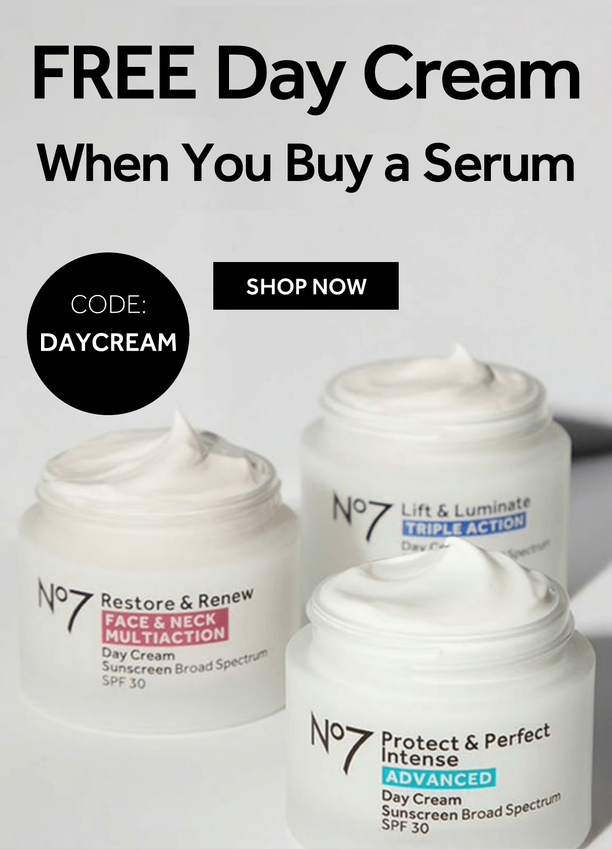 Coupons for no7 lift and luminate serum store