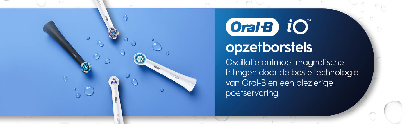 iO Opzetborstels Oscillatie ontmoet magnetische trillingen door de beste technologie van Oral-B en een plezierige poetservaring.