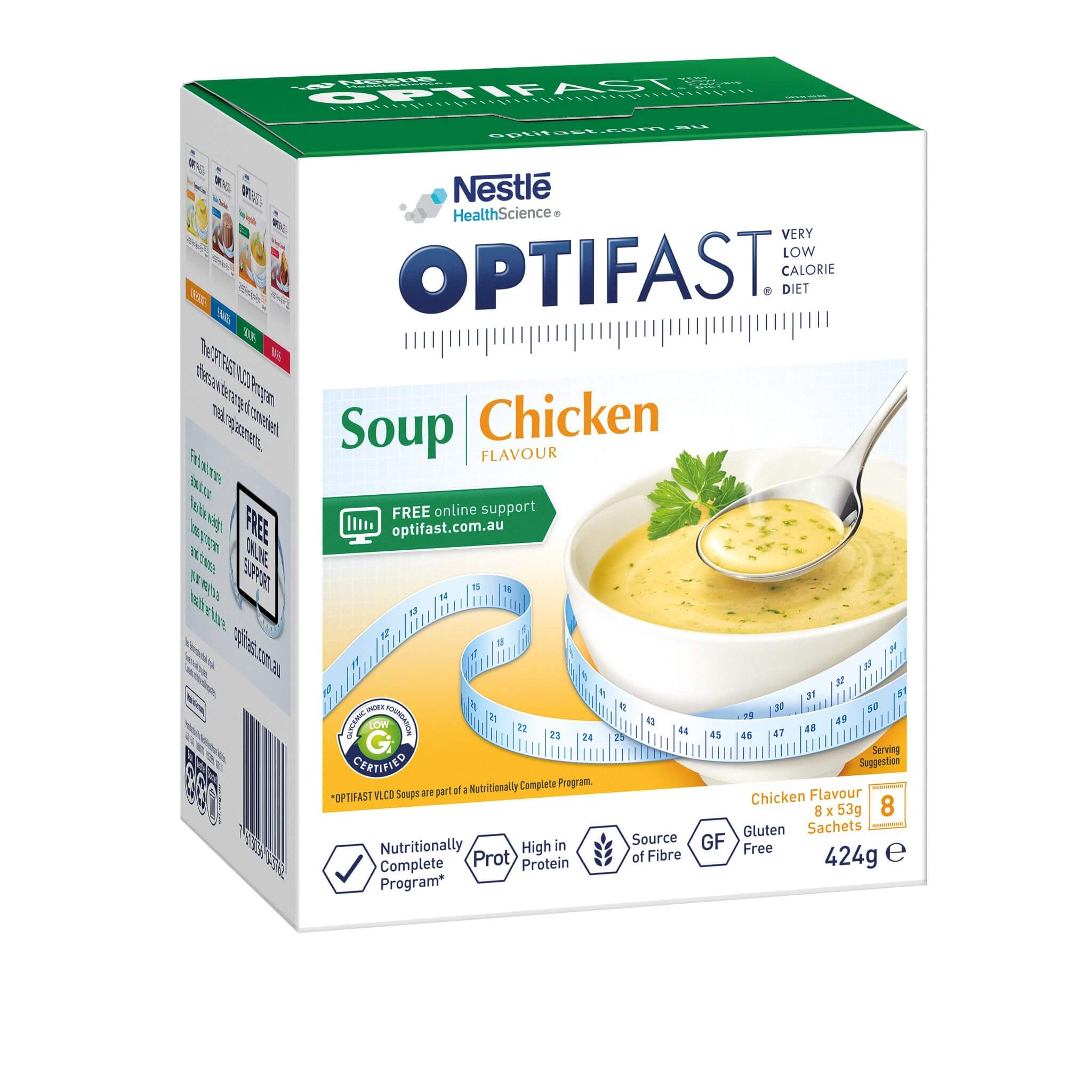 OPTIFAST VLCD Soup Chicken Flavour 8x53g