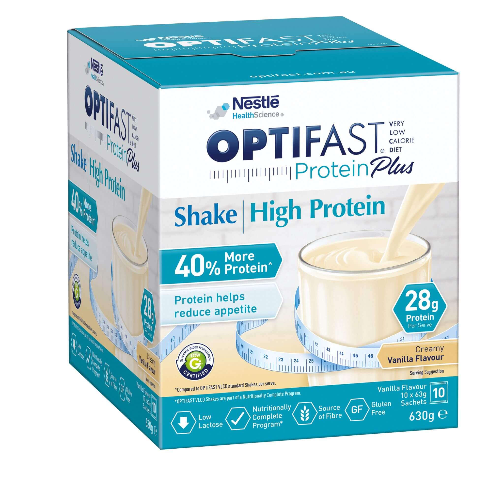 OPTIFAST VLCD Protein Plus Shake Vanilla Flavour 10x63g
