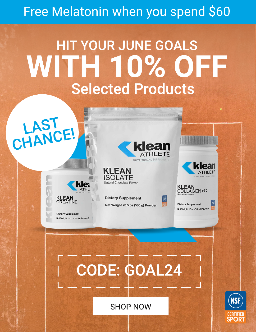 10% OFF VITAMINS WITH CODE GOAL