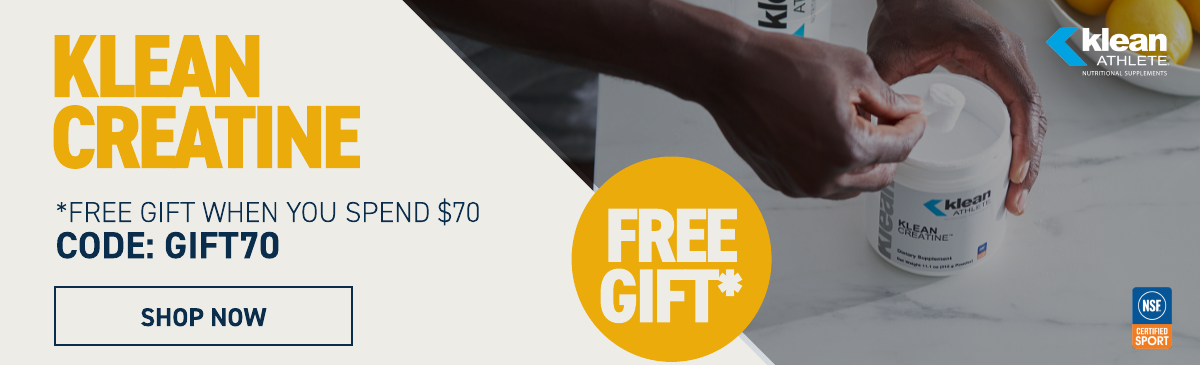 FREE KLEAN CREATINE WHEN YOU SPEND $70 USING CODE GIFT70