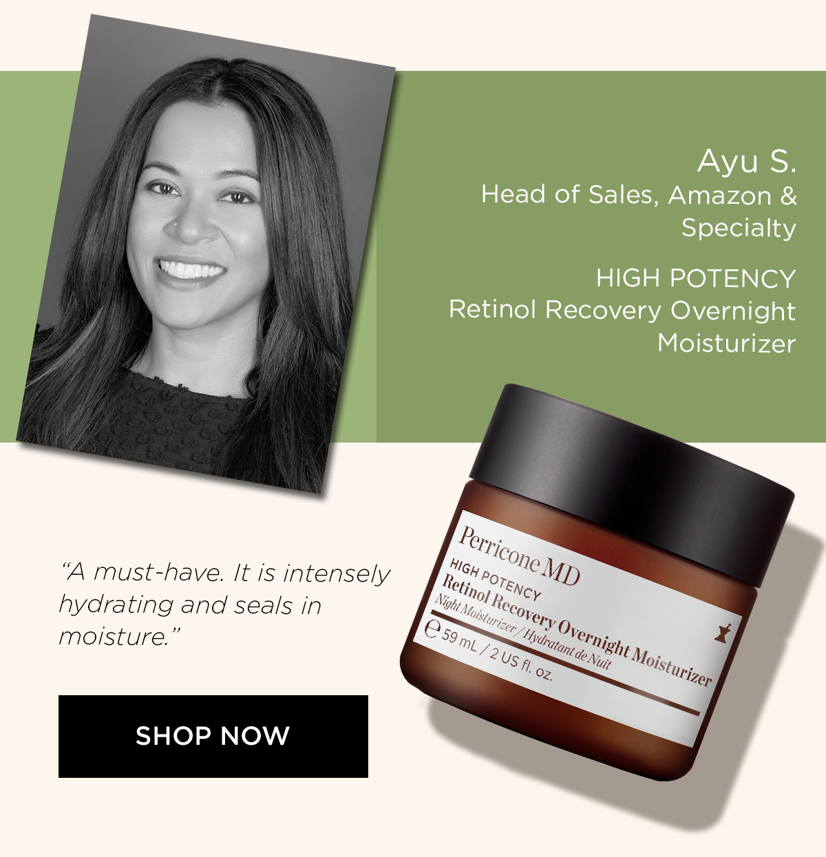 HIGH POTENCY RETINOL RECOVERY OVERNIGHT MOISTURIZER