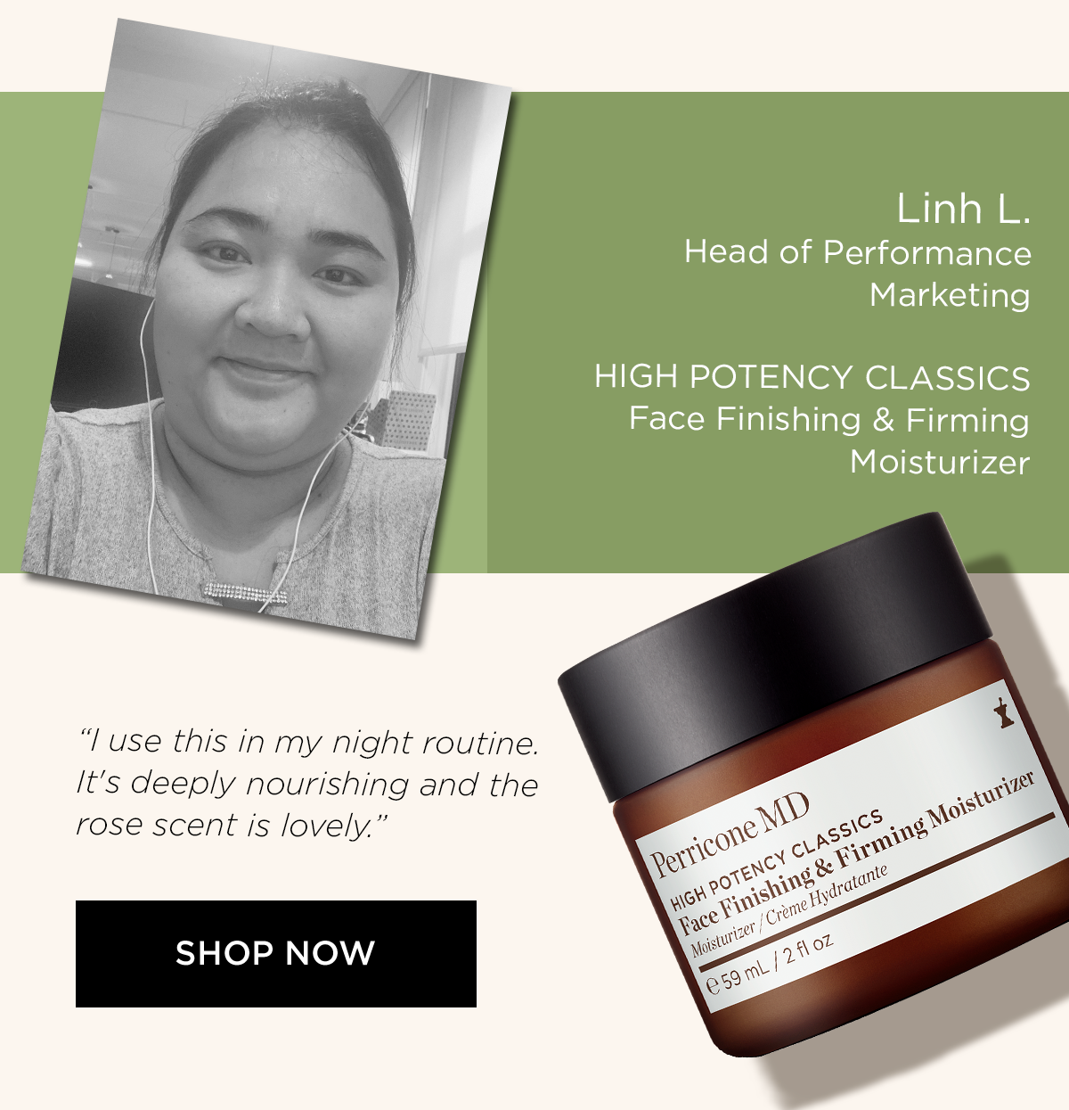 HIGH POTENCY CLASSICS FACE FINISHING AND FIRMING MOISTURIZER