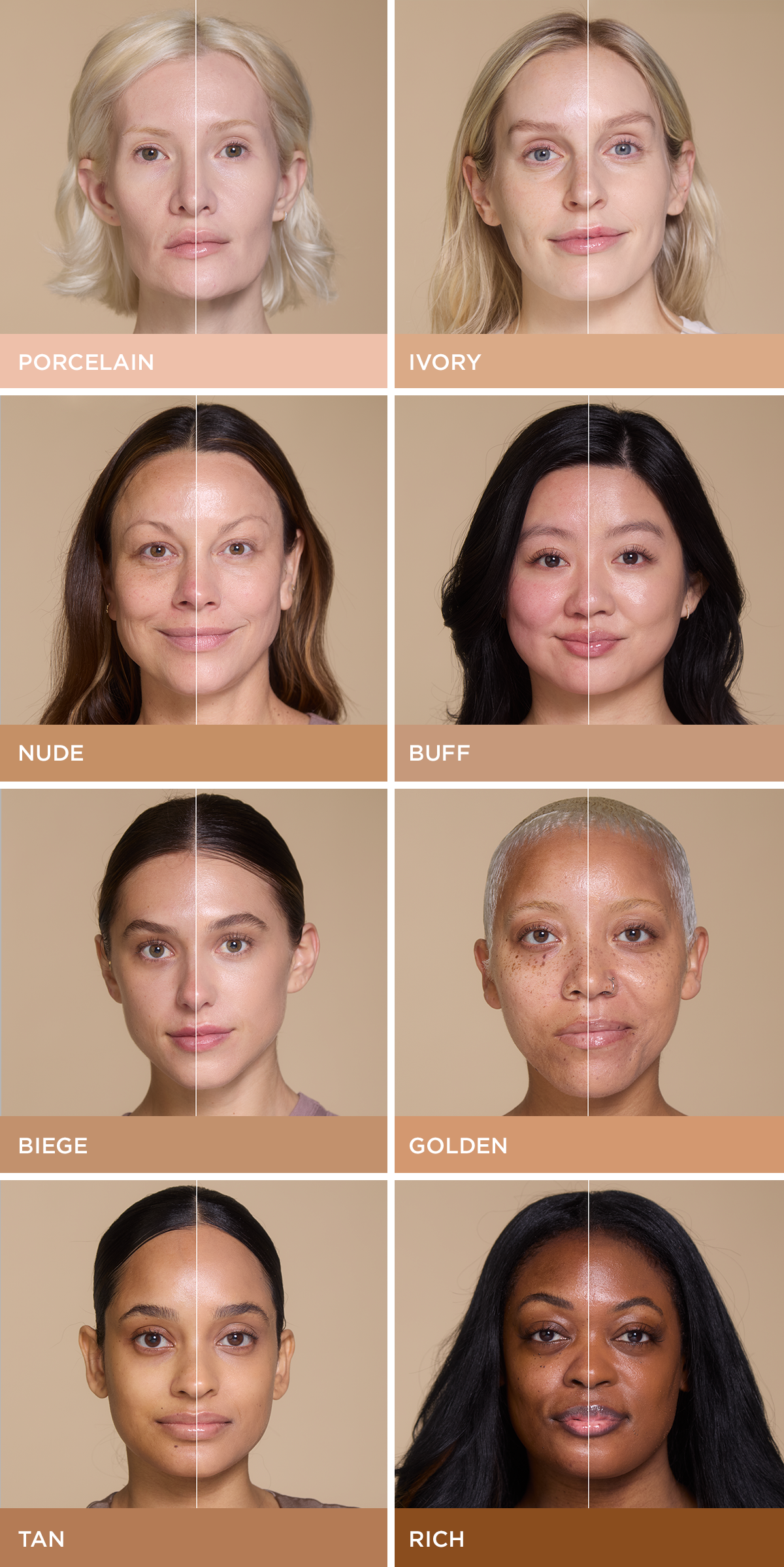 NO MAKEUP FOUNDATION SERUM SHADES