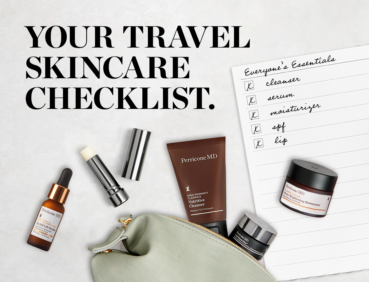 YOUR TRAVEL SKINCARE CHECKLIST