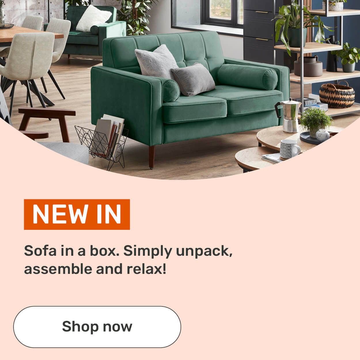 Pink Sofa In A Box Sofa In A Box Flat Pack Sofa Furniture Homebase