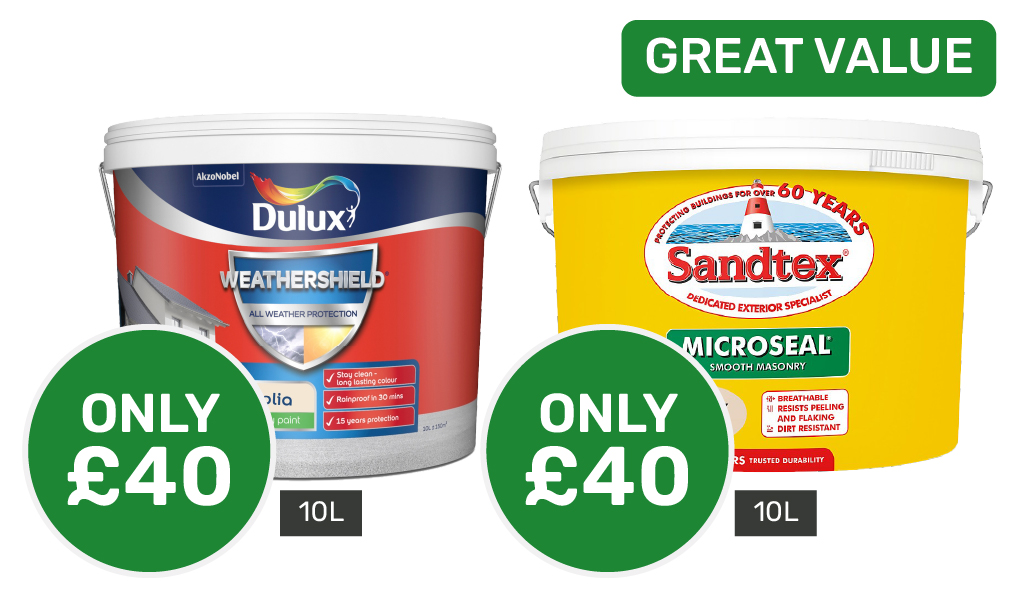 Great Value on Sandtex & Weathershield Masonry Paint