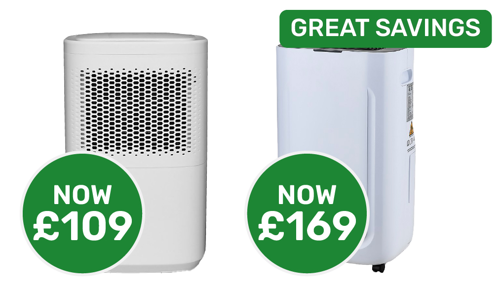 Great savings on dehumidifiers