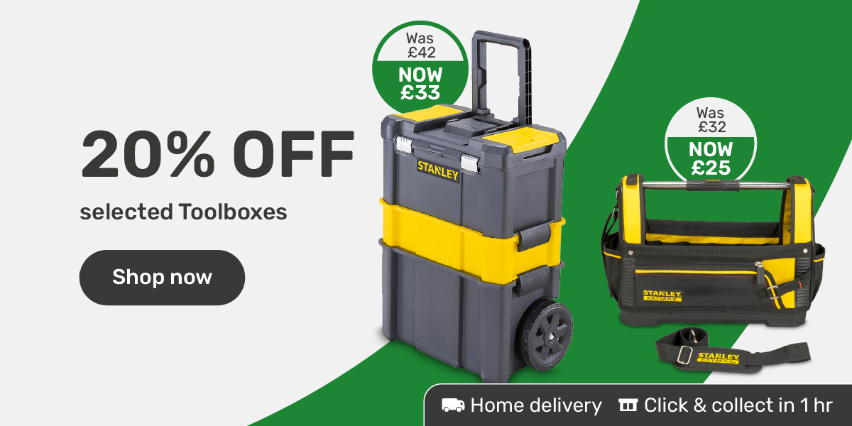 20% off selected Stanley Toolboxes