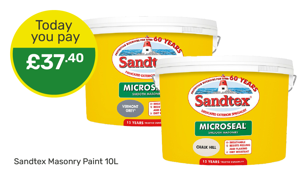 Sandtex Masonry Paint 10L Today You Pay £37.40