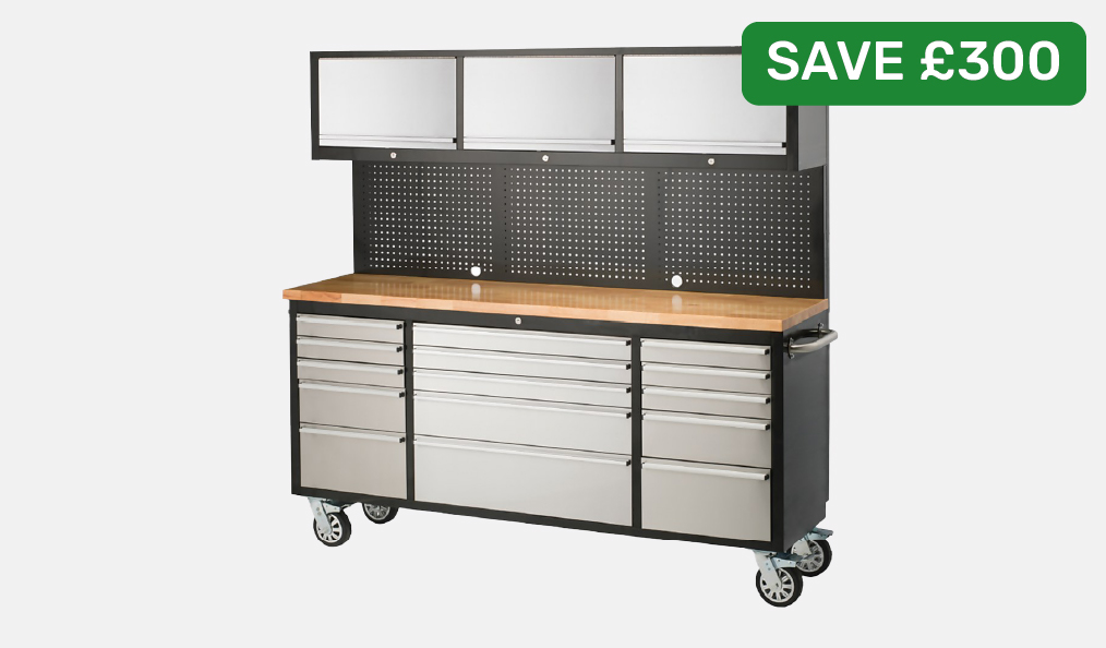 Save £300 on Ultimate Storage 72 Inch Workstation with code: SAVE300