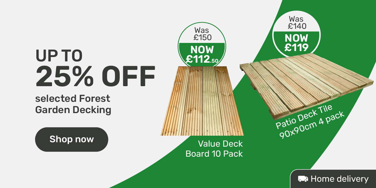 Up to 25% off selected Forest Garden Decking