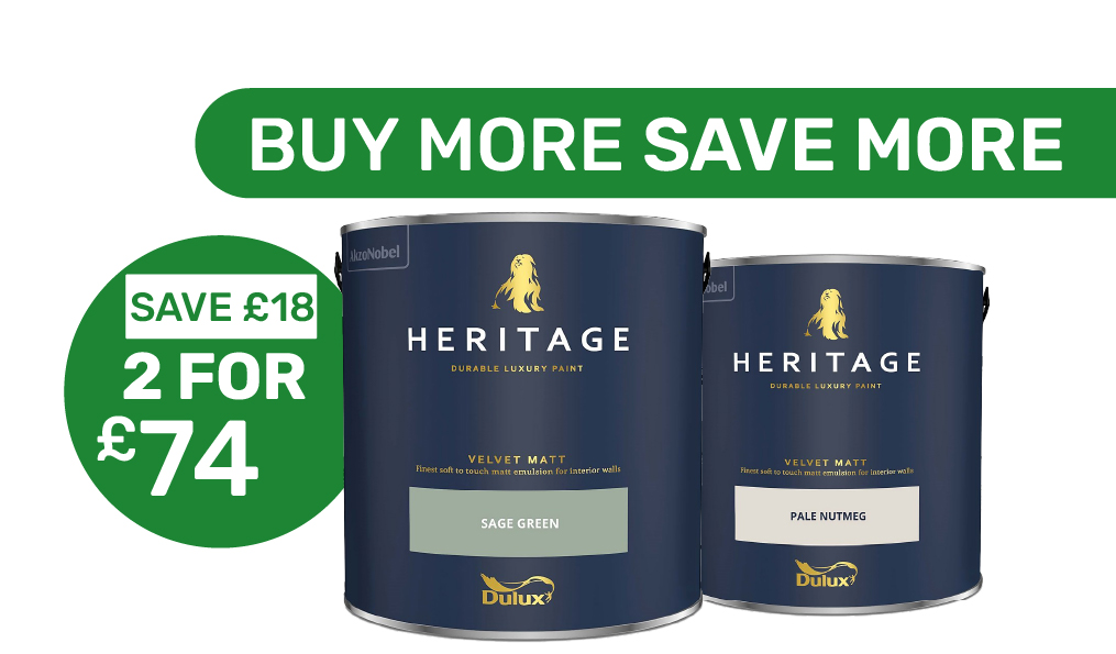 Buy 2 and save on Heritage Velvet Matt Paint 2.5L