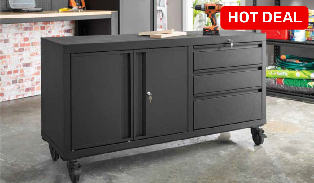 Save £150 on XL Mobile Storage Unit with code: TROLLEY150 online only