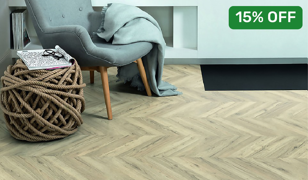 15% off Flooring when you buy 4 or more packs​ + Free Delivery over £75