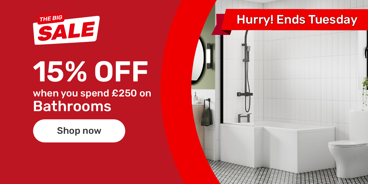 Up to 50% off bathrooms