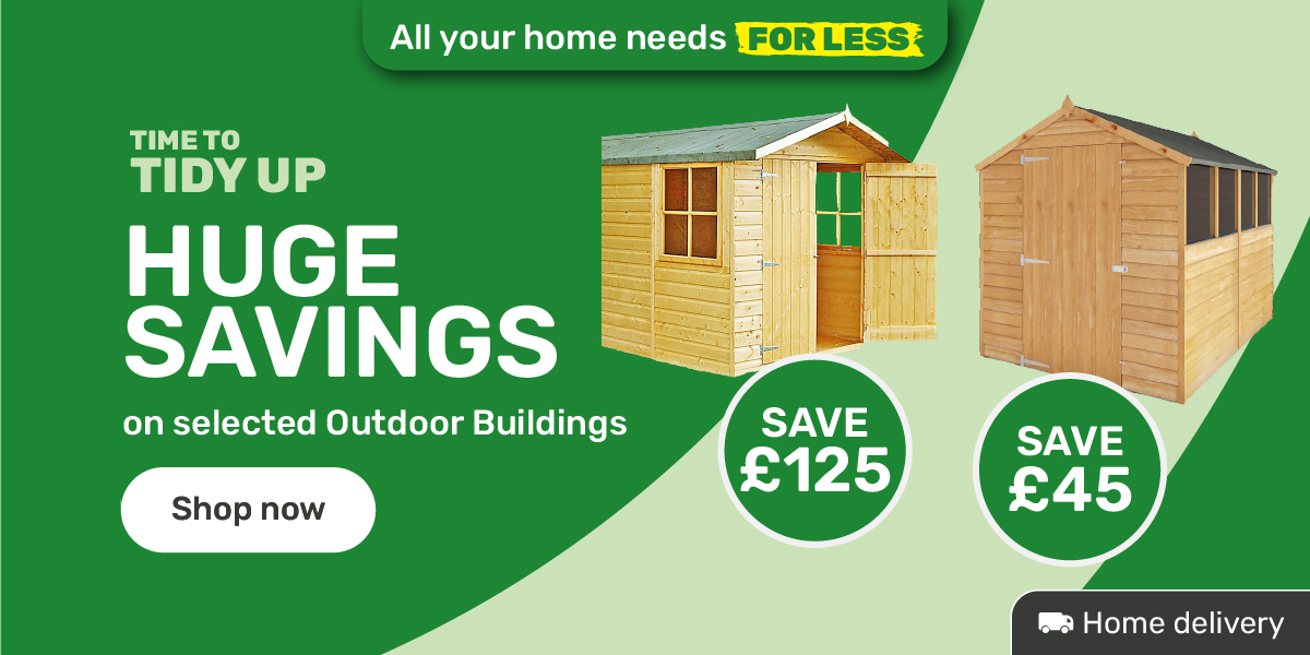 Huge savings on outdoor buildings