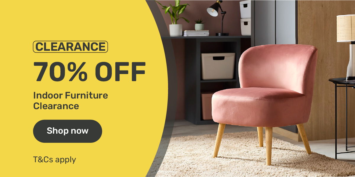 70% off ALL Indoor Furniture Clearance