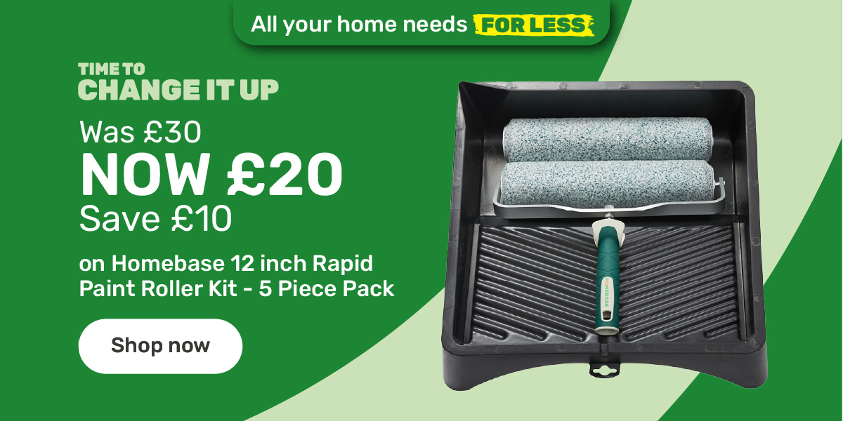 Homebase 12inch Rapid Roller Kit Now £20