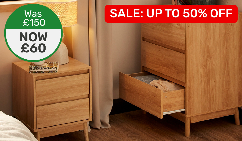 Up to 50% off Selected Bedroom Furniture