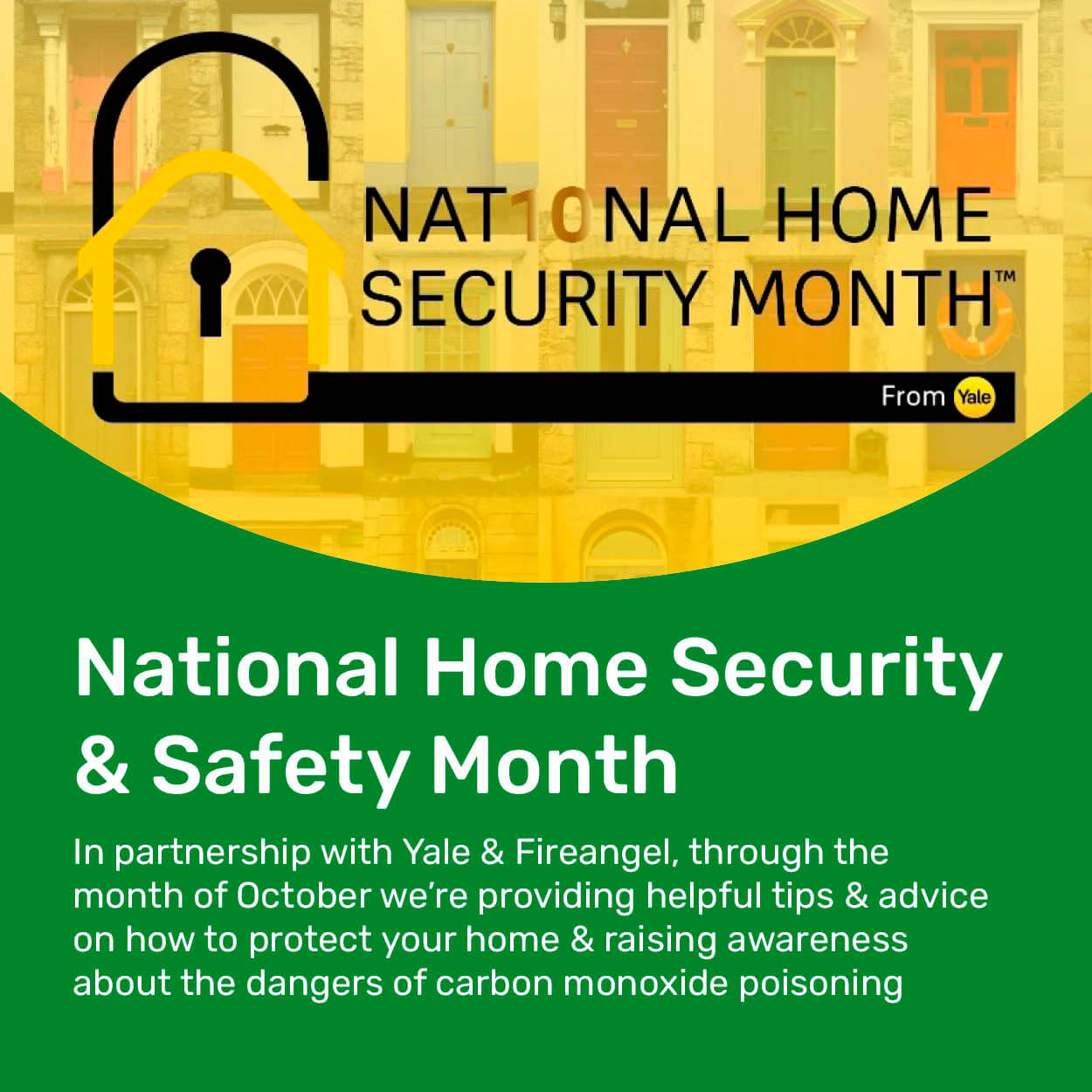 National Home Security Month Banner