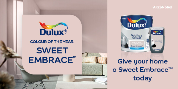 Sweet Embrace Dulux colour of the year header banner