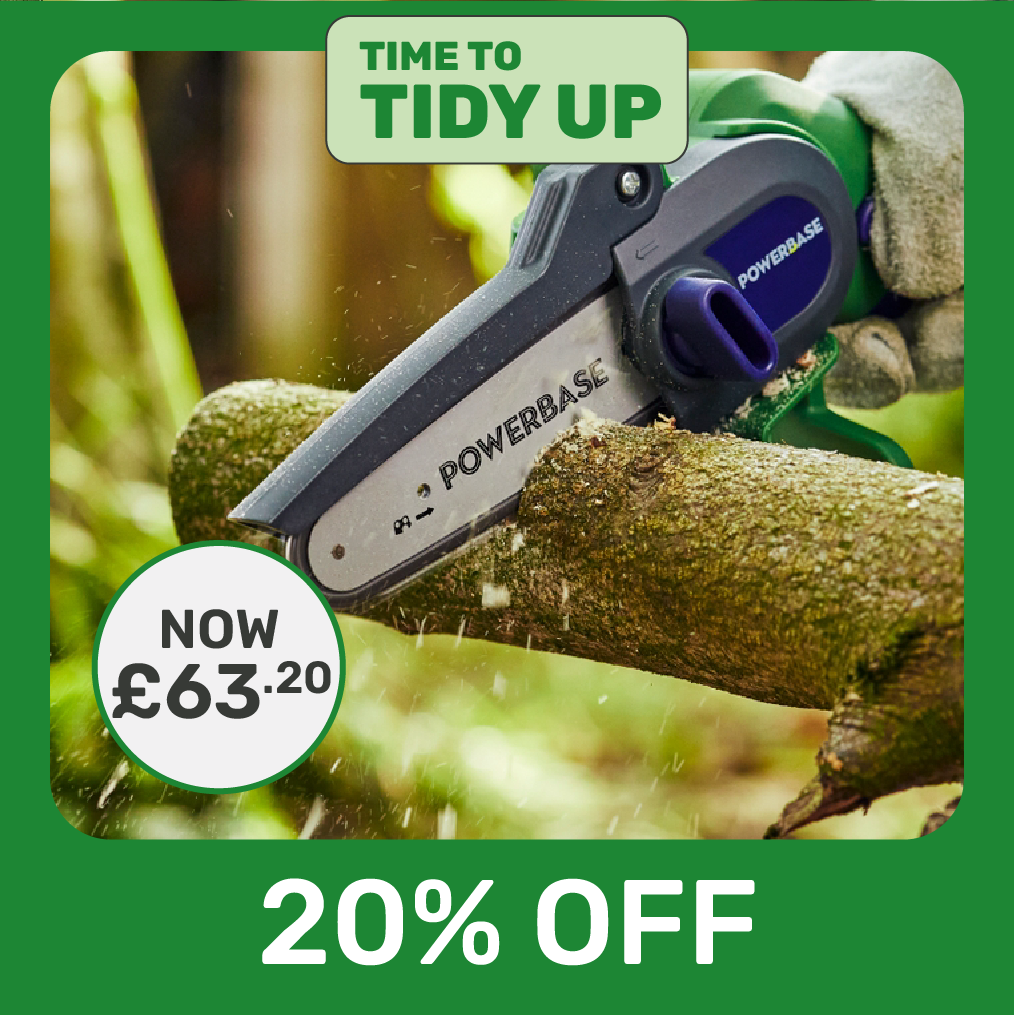 20% OFF Powerbase Cordless Garden Tools