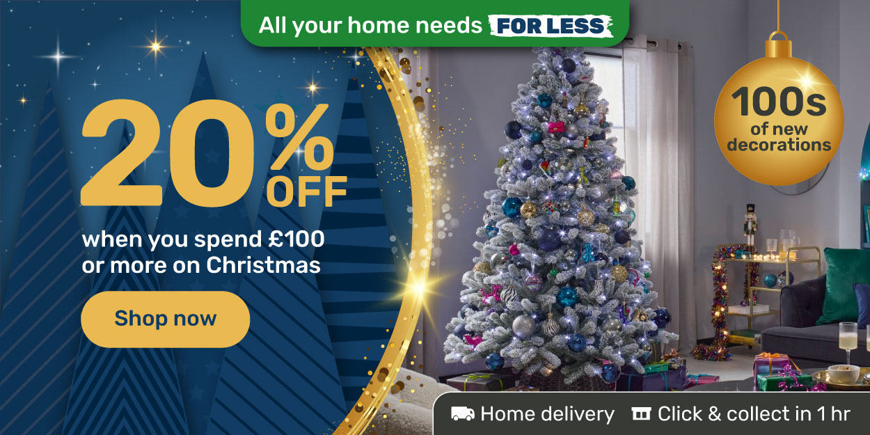 20% off when you spend £100 on Christmas