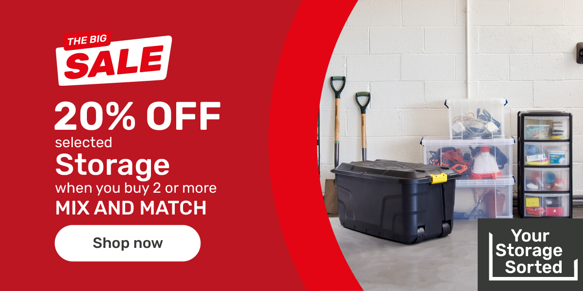 20% off storage WYB 2 or more