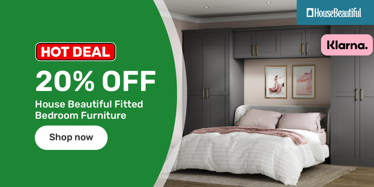 20% off House Beautiful Fitted Bedroom Furniture