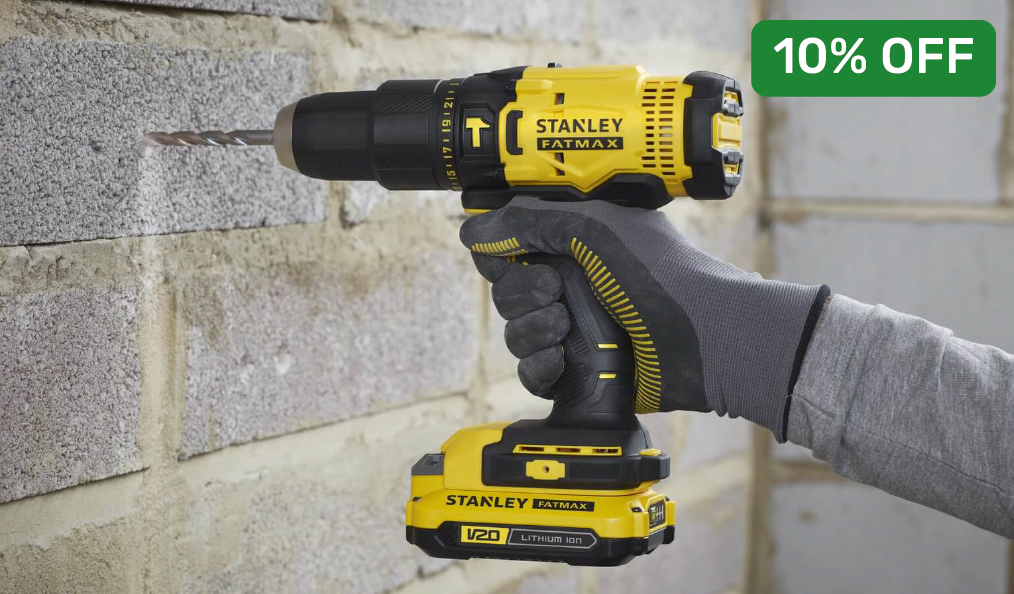 10% off selected Stanley FatMax Powertools when you use code: SFM10