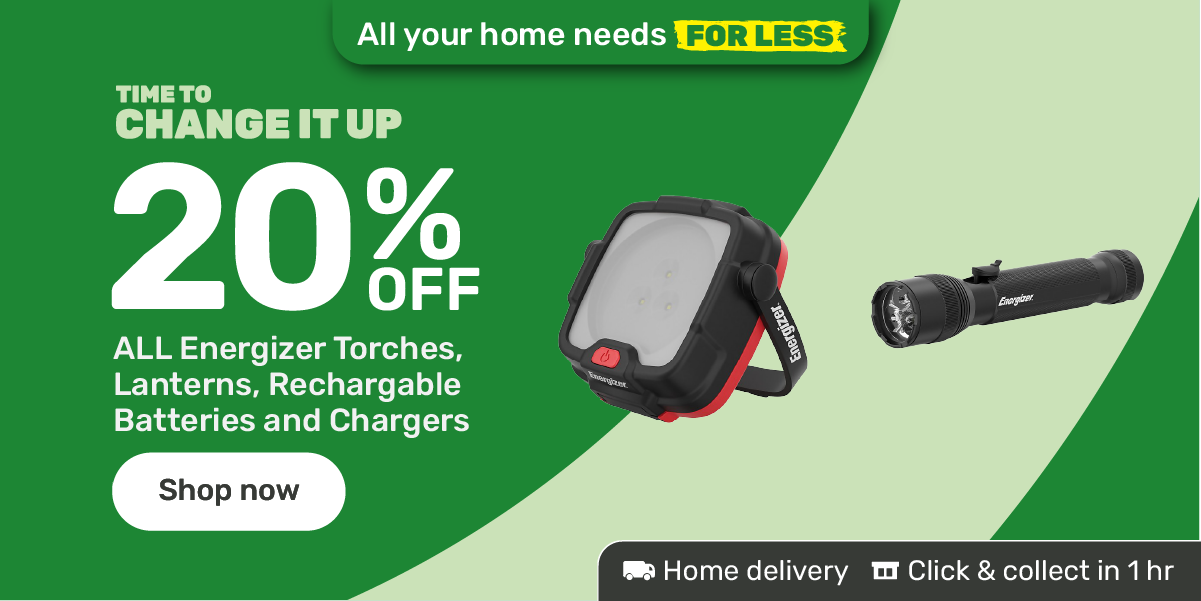 20% off Energizer Torches and Lanterns