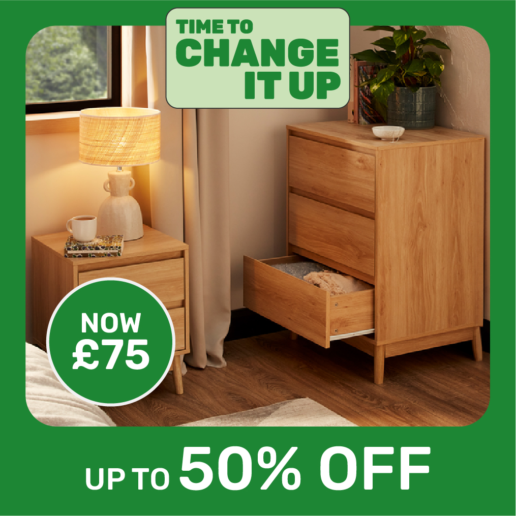 Up to 30% off selected Bedroom Furniture