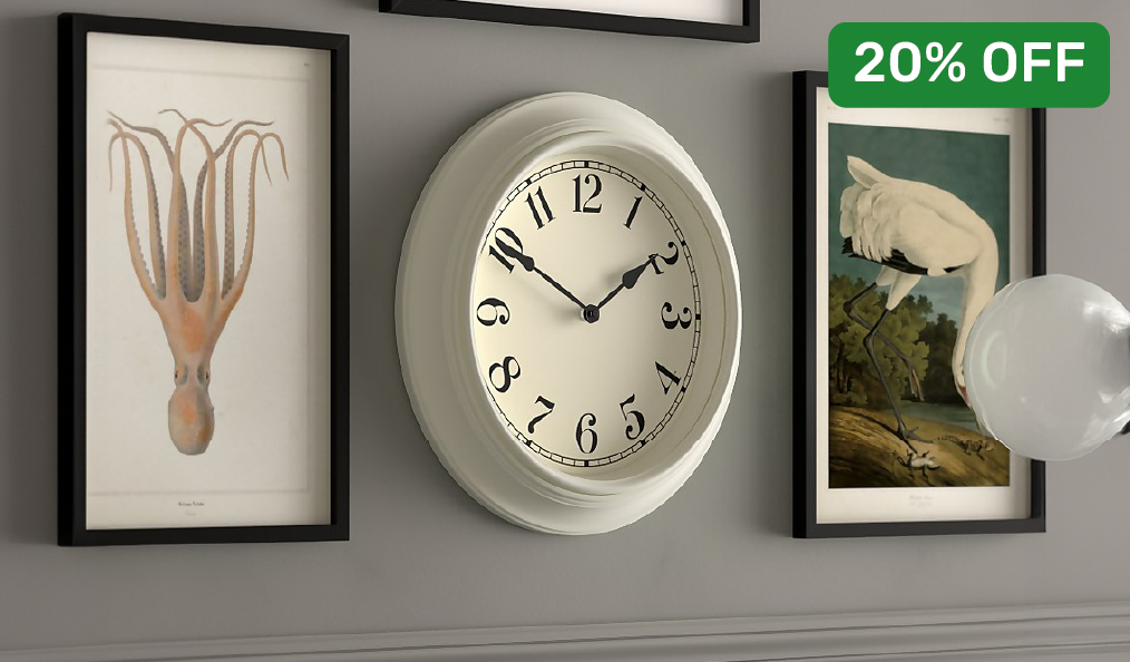 20% off ALL Clocks